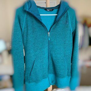 The North Face Full Zip Hoodie Peacock Blue